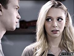 Nana, Grosse bite, Blonde, Sucer une bite, Attrapée, Hard, Léchez, Public