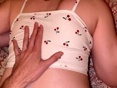 Obedient servant girl Miss Summer Monarch pleasures her boss with her perfect pussy and eager mouth at his command