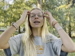 Two kinds of foot slaves for platinum-blonde Goddess Bella Rae