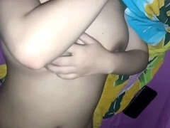 Steamy bedroom hook-up featuring a tight pussy and big soft tits