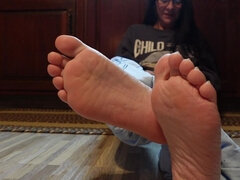 Amatoriale, Brunetta, Europea, Piede fetish, Solo