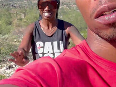 Ebony Couple Hiking Fresh Air and Pornstars