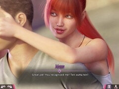 Jeux, Petite femme, Rousse roux, Adolescente