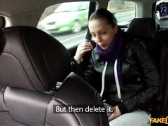 Hot Brunette Has No Choice But To Satisfy Taxi Driver's Sexual Demands