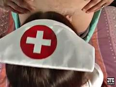 Amandine Young nurse Red