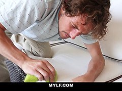 Stunningly Attractive Milf With Big Tits Gets Her Bad Temper Calmed By Her Workers Thick Cock