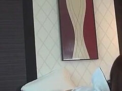 Enthousiasteling, Aziatisch, Pijpbeurt, Sperma shot, Harig, Uniformpje