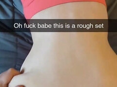 Cheating Amateur Yoga MILF Fucks Fitness Instructor on Snapchat - Cucked and Creampied