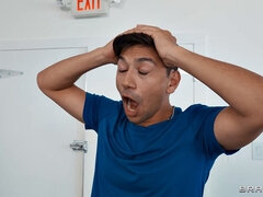 Минет, Брюнетки, Член, Черненькие, Сперма на лице, Спортзал, Мастурбация, Соло