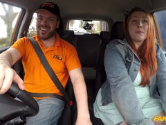 Mamada, Coche, Engañando, Al aire libre, Tetas