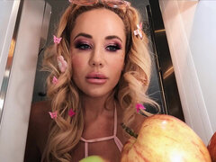 Asiático, Culo grande, Rubia, Linda, Muñeca, Ffm, Gafas, Perforación