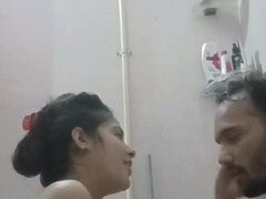 Desi Newly Married Bhabhi Bath Together with Her Boyfriend and Fuck Hard