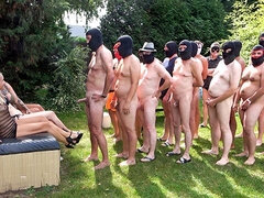 Kuřba, Creampie, Spermie v puse, Gangbang, Hardcore, Hd, Vonku, Natvrdo
