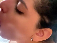 Sluty Saltena Gargles with My Dick and Likes All the Cum on Her Face and Tits Feat Eddie Queens Part 1