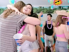 Collège université, Mignonne, Queue, Faciale, Partouze, Groupe, Orgie, Adolescente