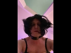 Crossdresser, Dildo, Europäisch, Hardcore, Lingerie, Masturbation, Transfrau, Solo