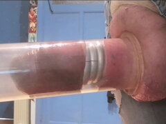 Grosser schwanz, Fetisch, Selbstgemacht, Pumpe, Solo