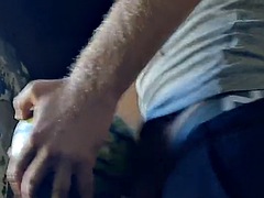 Grosser schwanz, Spermaladung, Europäisch, Schwul, Behaart, Masturbation, Im freien, Spielzeuge
