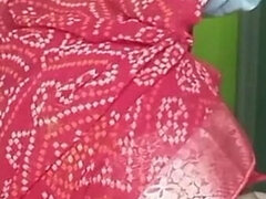 크고 아름다운 여자, 커플, 집에서 만든, 인도인