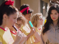 HD video happening in a camp with lots of hot starlets