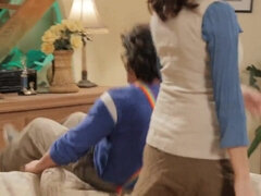 Большая жопа, Большие сиськи, Минет, Брюнетки, Семяизвержение, Член, Секс без цензуры