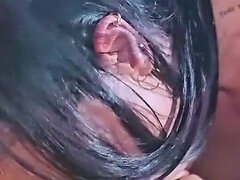 미인, 큰 엉덩이, 큰 음경, 사정 샷, 라티나, 보지, 거칠게