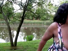 ebony plus-size chick wet farting