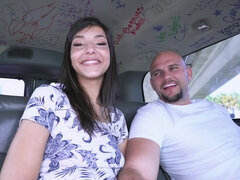 Tattooed cutie gets properly fucked on the bus