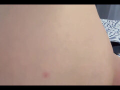 18, Amatør, Stor røv, Blondine, Kvinde, Bad, Solo, Teenager