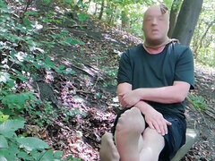 素人, 女装男装, 足, ドイツ人, ナイロン, アウトドア, 一人