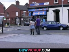 Chubby picked up and fucked by black dude