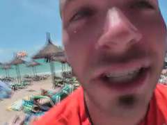 Strand, Blondin, Tysk, Voyeur