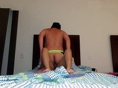 Your boyfriend has a wild unprotected romp with several twinks in a cuckold creampie scenario