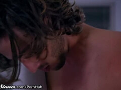 Kuřba, Brat, Brunetka, Striekanie semena, Žena, Hd, Prirodzené prsia, Sestra