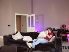 Mature British Wife Cheats With Neighbor - Big Natural Tits & Cumshot