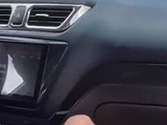 I'm Jerking off to a Taxi Driver in a Car Right on the Highway, Passers-by Spied on Me, and I Poured Cum on the Seat