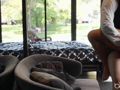 Bikini, Sucer une bite, Queue, Domination, Européenne, Doigter, Piscine, Chatte