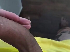 Enthousiasteling, Grote lul, Sperma shot, Masturbatie, Alleen