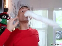 Natasha Nice Big Tits Stepmom Gets Butt Plug Anal From Step Son On Christmas Morning