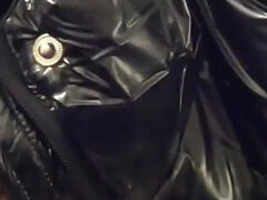 He Cums 3 Times on My New Black Shiny Puffy Downjacket!-174