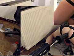 Crossdresser gets machine fucked with XXL Monster Dildos 2