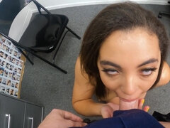 Sucer une bite, Brunette brune, En levrette, Hd, Pov, Adolescente