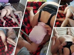 Amatőr, Seggről a szájra, Hatalmas hátsó, Ujjazás, Szőrös, Maszti, Meztelen, Harisnya