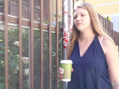 GERMAN SCOUT - COLLEGE TEEN AMANDA TALK TO FIRST ANAL SEX AT STREET CASTING - Casting