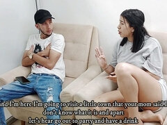 Beautiful Colombian Having Oral Sex with Liam Until She Swallows All His Milk - Porn in Spanish