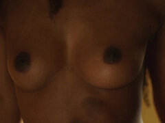 Americano, Bambino, Coppia, Baciando, Lesbica, Tette naturali, Doccia, Ragazza