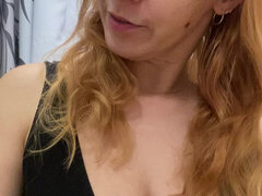 素人, 言葉責め, 淫乱熟女, ハメ撮り, 赤毛, 一人, オッパイの