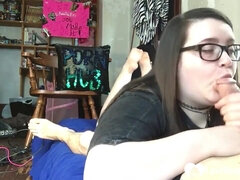 Nerdy SBBW Teenager Rolls Her Eyes Backwards While I Screw Her - Teenage