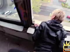 Horny pulled babe pussyfucked in POV