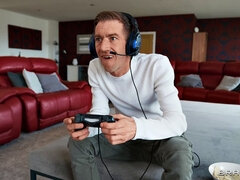 침실, 큰 엉덩이, 도기스타일, 핸드잡, 거대한, 피어싱, 보지, 문신